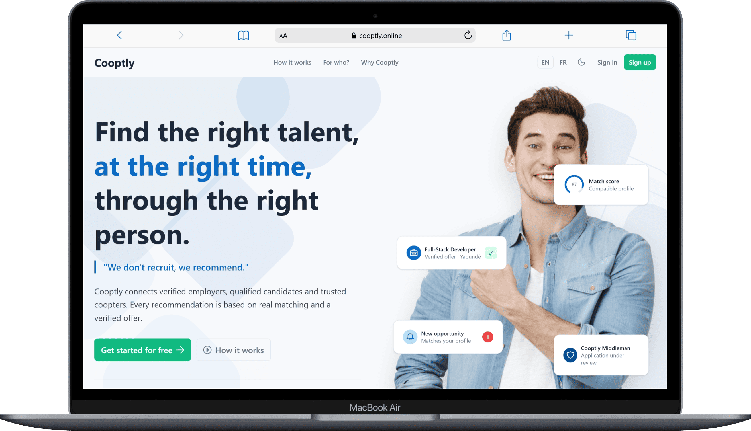 Cooptly - desktop
